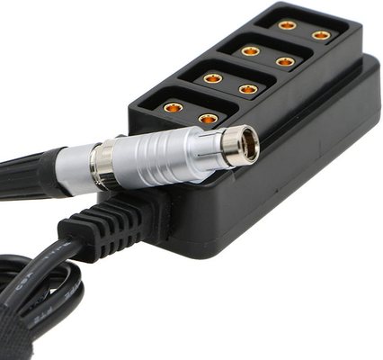فیشر مرد 3 پین RS به 4 پورت D Tap زن HUB Adapter Splitter Cable برای دوربین های ARRI