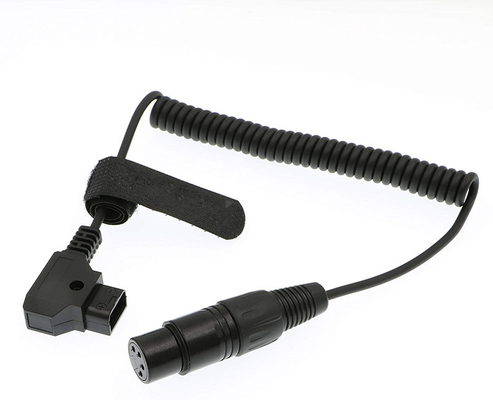 XLR 4 پین زنانه تا D Tap کابل برق پیچ خورده برای عملی 602 دوربین دوربین DSLR دوربین سونی F55 SXS