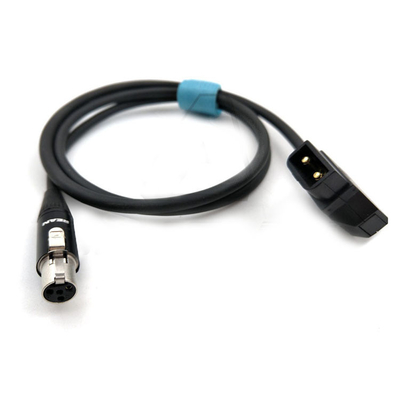 دوربین 80cm تلویزیون منطق مانیتور دوربین اتصال دوربین D-Tap Male به XLR Female 4 Pin Cable