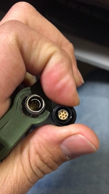 اتصال دهنده کابل برابری SS Body Equivalent 102 102 7 Pin Pin Fischer با پین زن نر