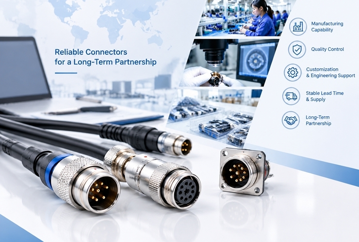 آخرین وبلاگ های شرکت در مورد How to Evaluate a Circular Connector Manufacturer for Long-Term Supply?