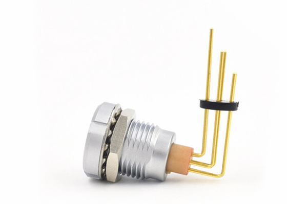 خرید کانکتورهای 6 پین سری Lemo B پین های مدار چاپی ECG با 2 مهره ثابت online manufacture