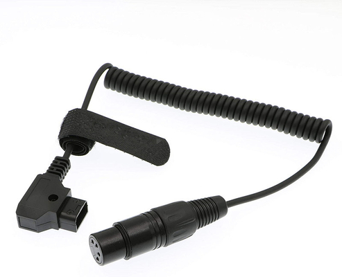 خرید XLR 4 پین زنانه تا D Tap کابل برق پیچ خورده برای عملی 602 دوربین دوربین DSLR دوربین سونی F55 SXS تولید آنلاین