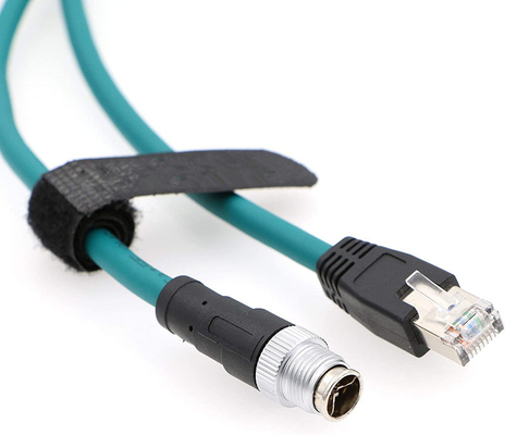 خرید M12 8 موقعیت X کد به RJ45 کابل اترنت صنعتی برای Cognex در 8200 8400 سری IP67 ضد آب online manufacture