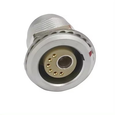 خرید کانکتور فشار و کشیدن پزشکی Lemo EGG FGG 2B 6+1 فلزی 6 سیگنال 1 ورودی مایع کانکتور نصب پنل پزشکی تولید آنلاین