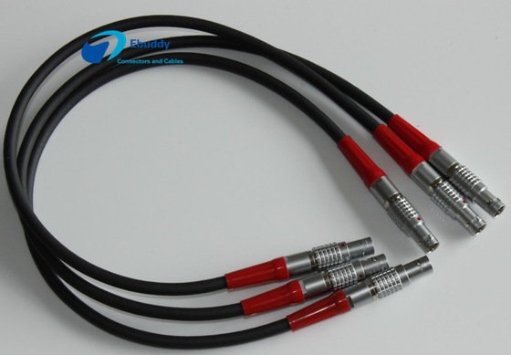 خرید سیم کشی برق سیلیکون / TPE / PVC Lemo 00B 0b 1B 2B 2-32 پین 1 سال گارانتی online manufacture