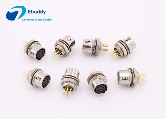 اتصال دهنده های دایره ای 6 پین  CCD دوربین منبع تغذیه سوکت PCB HR10A-7R-6SB